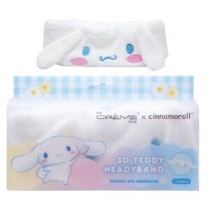 The Creme Shop X Hello Kitty and Friends Cinnamoroll Teddy Plushie Spa Headband